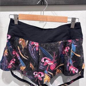 Lululemon Athletica Black and Pink Athletic Shorts